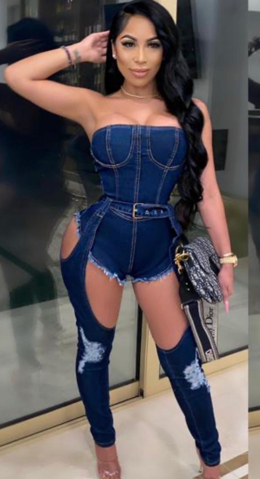 Bad Behavior Romper/Harness Set