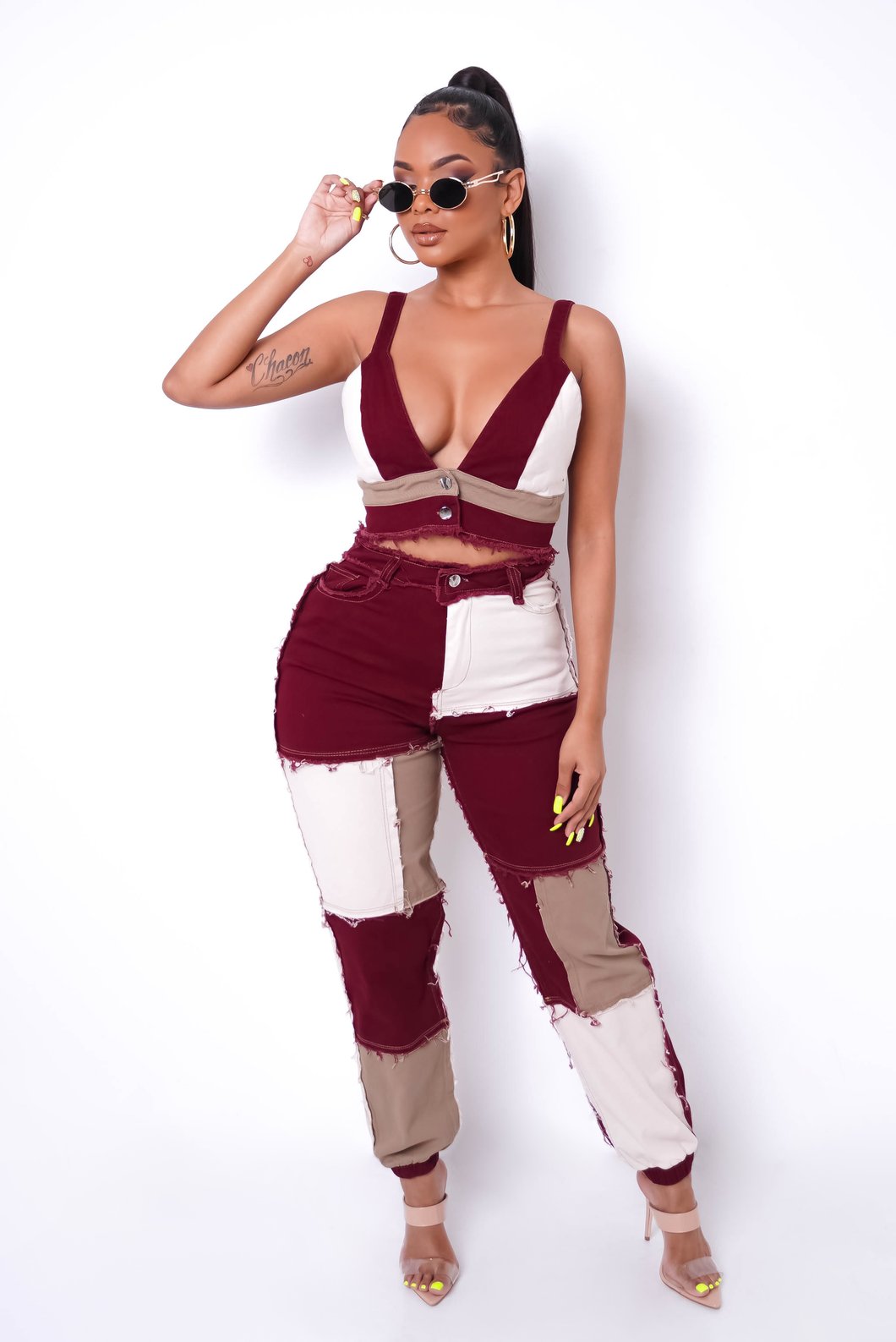 Patches Pants Set