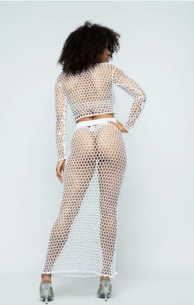 Sparkle Crochet Cover-Up Set
