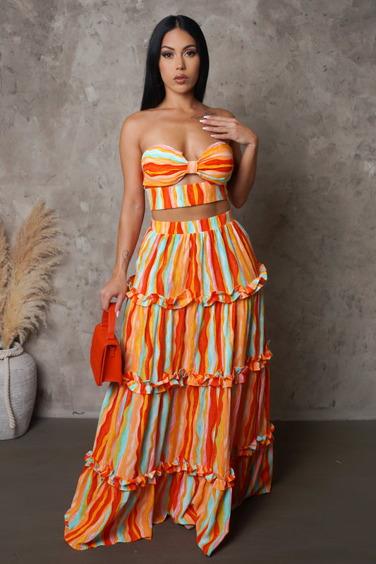 Dubai Nights Skirt Set