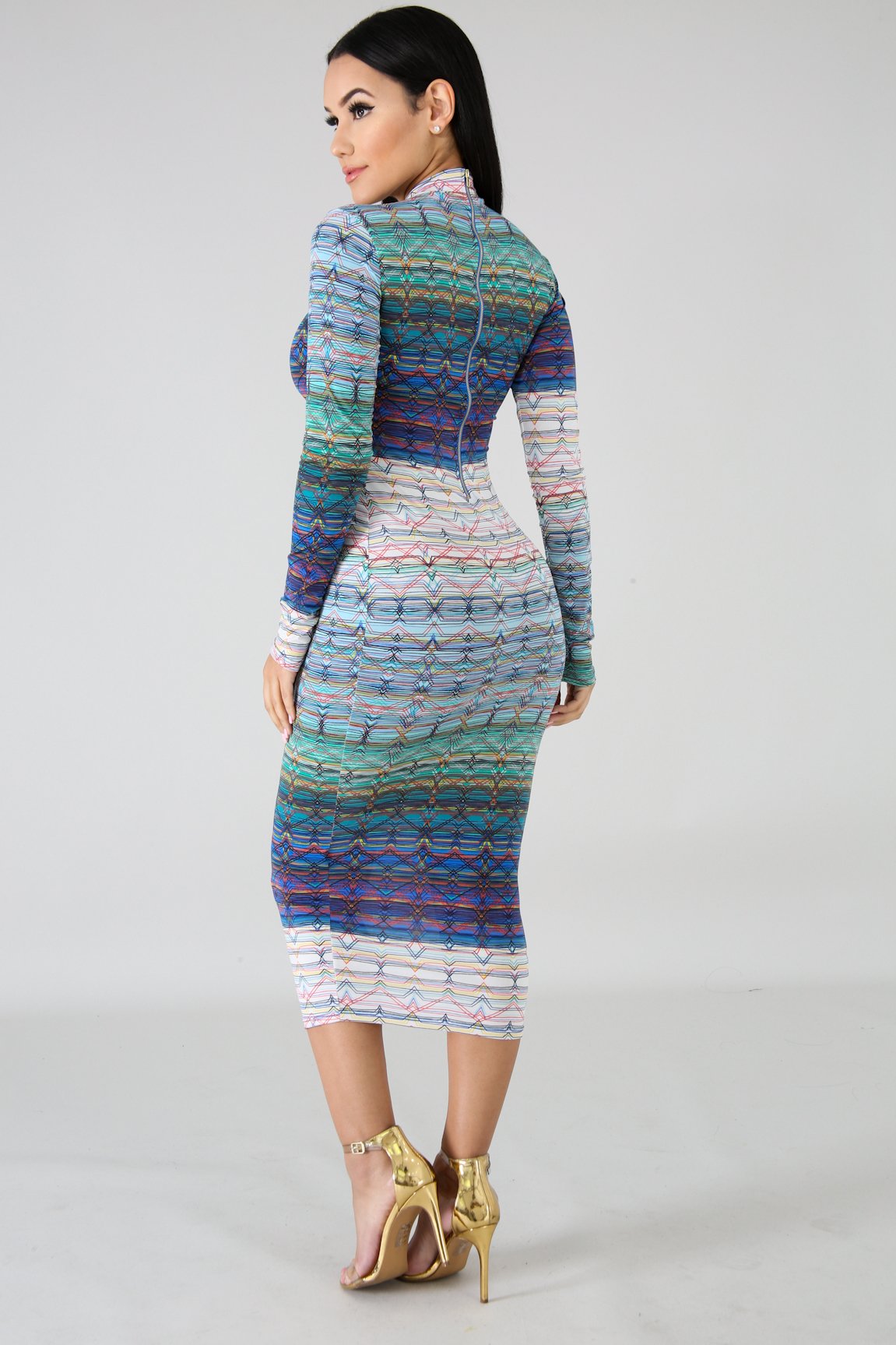 Tracing Bodycon Dress