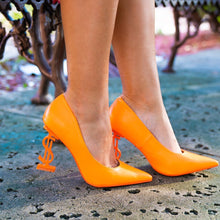 Load image into Gallery viewer, Priceless Orange Heels
