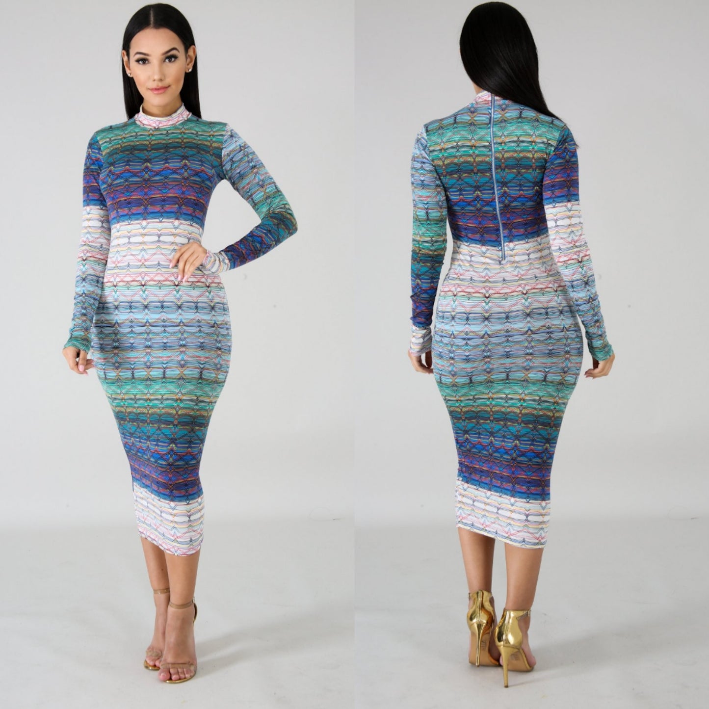 Tracing Bodycon Dress