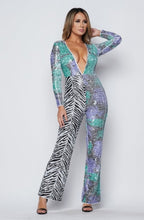 Load image into Gallery viewer, Zebra Pattern Jumpsuit
